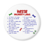 WESTIE Property Laws 2 Fridge Magnets