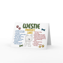 Westie Property Laws 4 Card