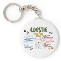 Westie Property Laws 4 Keychains