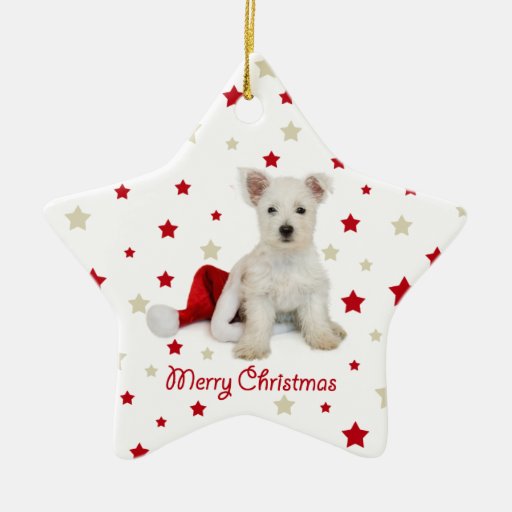 westie pup christmas tree ornament zazzle westie pup christmas tree ornament zazzle