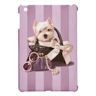 Westie puppy in Handbag iPad Mini Covers