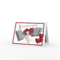Westie Puppy Love Valentine's Day 2nd Version Cards