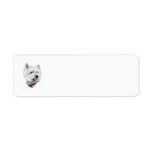 Westie Return Address Label