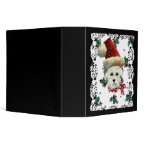 Westie Santa Binder by Art_by_Joanne Westie Santa Binder