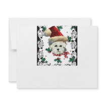 Westie Santa invitations by Art_by_Joanne Westie Santa invitations