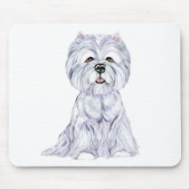 Westie Sit mousepads by DanesRUs Westie Sit mousepads