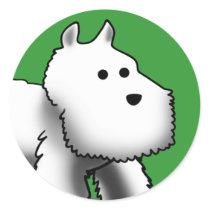 Westie Small Stickers stickers