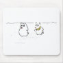 Westie snowman mousepads