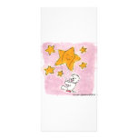Westie swinging on a star full color rack card