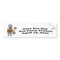 Westie Tax Day Tea Party Protest Bumper Sticker