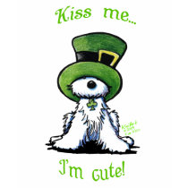 Westie Terrier KISS ME Dark Shirt
