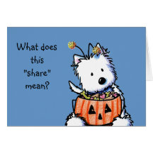 Westie Trick For Treat Card