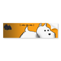 Westie, (...wag, wag, wag...) bumper stickers