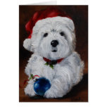 Westie West Highland Terrier Merry Christmas Card