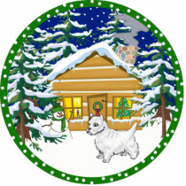 Westie winter photo sculptures