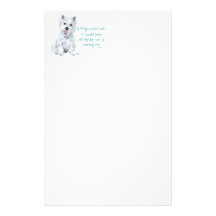 Westie Wisdom - If Dogs Could Talk Customized Stationery
