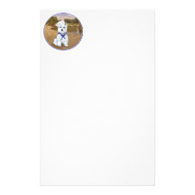 Westie with Sailboats Customized Stationery