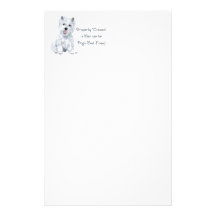 Westie Words of Wisdom Custom Stationery
