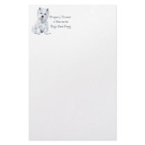 Westie Words of Wisdom Custom Stationery