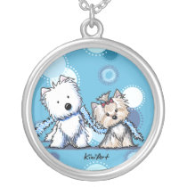 Westie & Yorkie Terriers Necklace