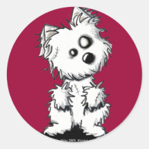 (Westie Zombie) Sticker