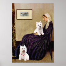 Westies 3 and 11 -  Whistlers Mother Posters