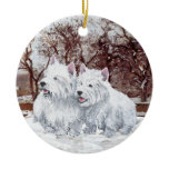 Westies Christmas Ornament ornaments