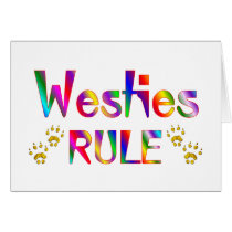 Westies Rule Greeting Cards