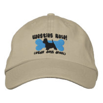Westies Rule Embroidered Hat embroidered hats