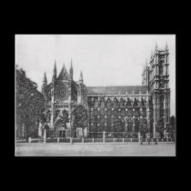 Westminster Abbey London Vintage Postcard