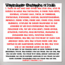 Westminster Confession Ch. 2 Section 1&3 Poster