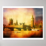 Westminster Palace and Bridge Posters