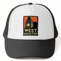 westminster retro art deco travel poster hats