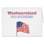 Westmoreland for Congress Patriotic American Flag Card