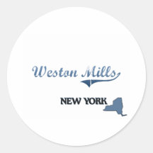 Weston Mills New York City Classic Round Stickers