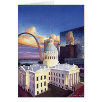 "Westward Expansion" St. Louis Court Watercolor cards by PaulJacksonart "Westward Expansion" St. Louis Court Watercolor cards