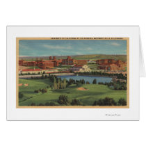 Westwood Hills, CA - View of U.C.L.A. Campus Greeting Card