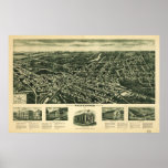 Westwood New Jersey 1924 Antique Panoramic Map posters