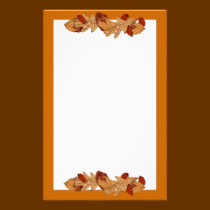 Wet Autumn Leaves stationery