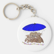 Wet Bunnies Key Chain