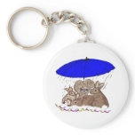 Wet Bunnies Key Chain