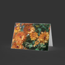 Wet Golden Mum Thank You Card cards