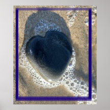 wet heart print