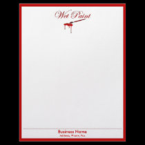Wet Paint Letterhead