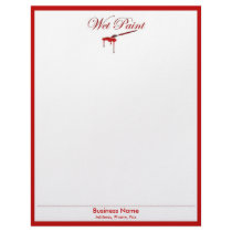 Wet Paint Letterhead