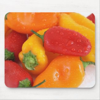 Wet Peppers mousepad