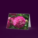 Wet Purple Mums Thank You Card