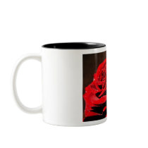 Wet Red Rose Mugs
