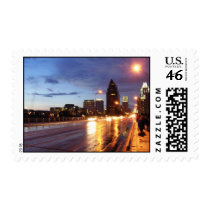 Wet Street in Austin postage