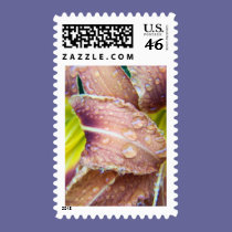 wet tiger lily stamps